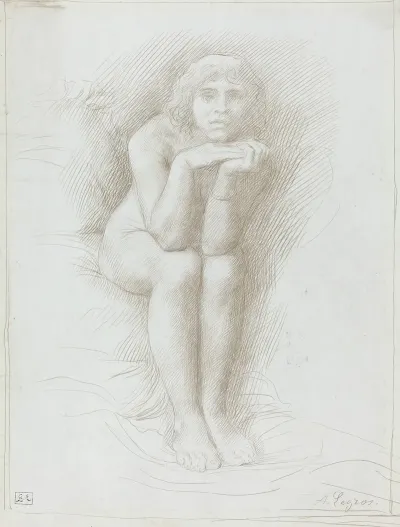 Nude Model Seated