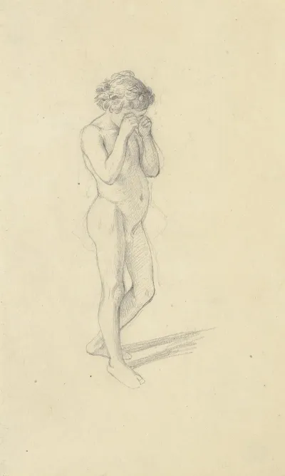 Nude Of A Boy Crying