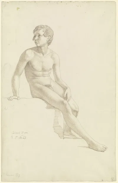 Nude Of A Sitting Boy