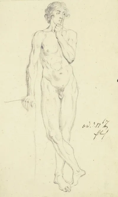 Nude Of Standing Boy