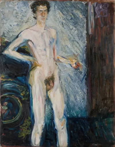 Nude Self Portrait With Palette