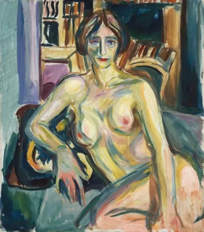 Nude Sitting On The Couch