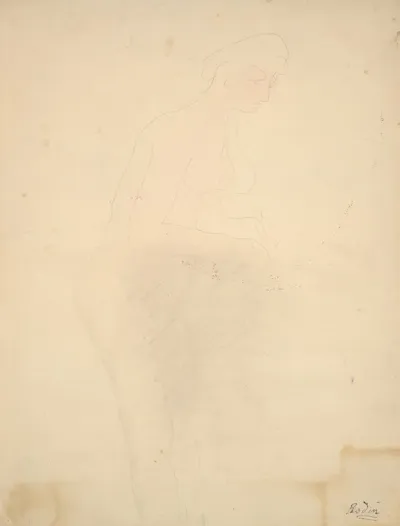 Nude Standing Right Profile