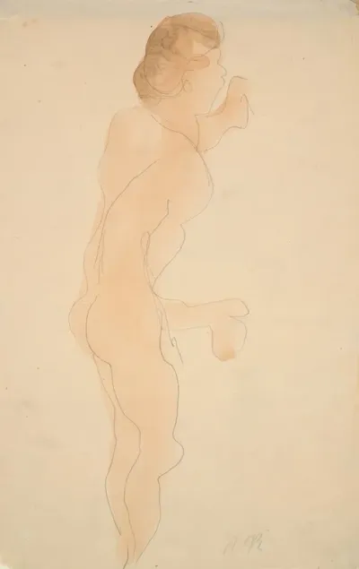 Nude Standing Side And Back