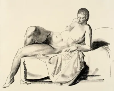 Nude Study Classic On A Couch