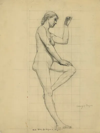 Nude Study For Figure Of Physics