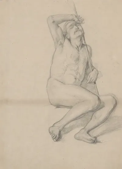 Nude Study For The Figure Of Patriarch Jacob In The Painting The Immaculate Conception Of The Blessed Virgin Mary