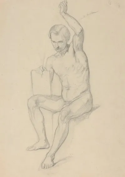 Nude Study For The Figure Of The Prophet Isaiah In The Painting The Immaculate Conception Of The Blessed Virgin Mary