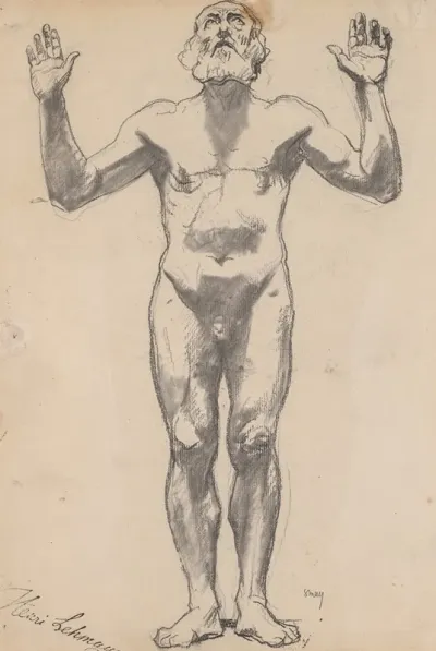Nude Study Of An Old Man