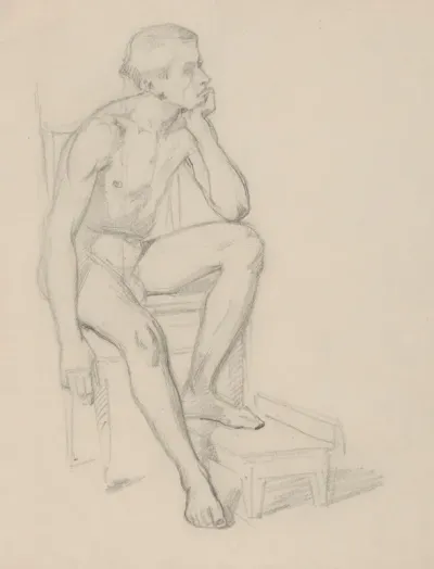 Nude Study Of Prince For The Painting The Upbringing Of Sigismund Augustus 2