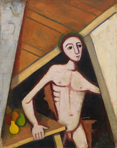 Nude With Fruit Still Life