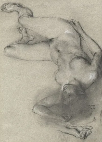Nude Woman Lying On The Ground 2