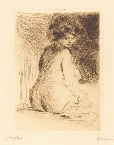 Nude Woman Seen From The Back