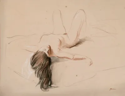 Nue Au Lit