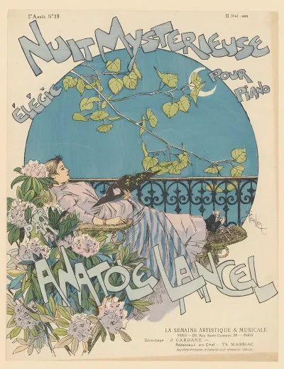 Nuit Mysterieuse Elegie Pour Piano Par Anatole Lancel