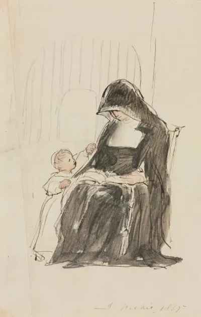 Nun Reading To A Child