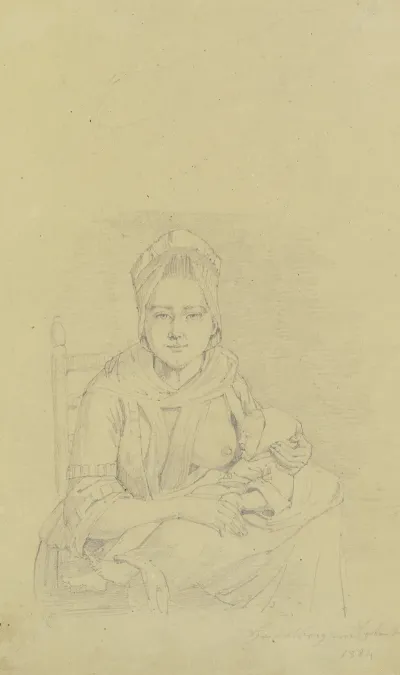 Nursing Mother With Child