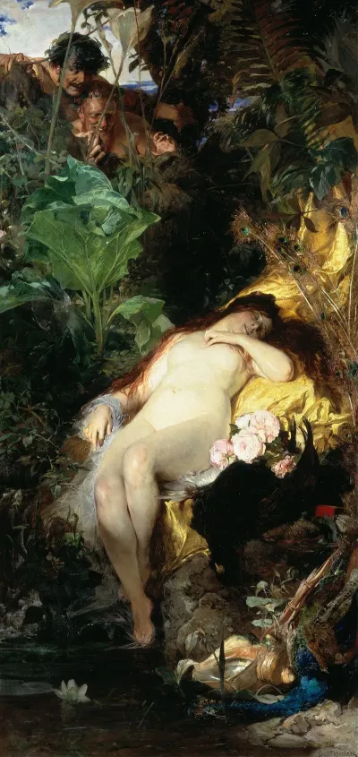Nymph And Fauns