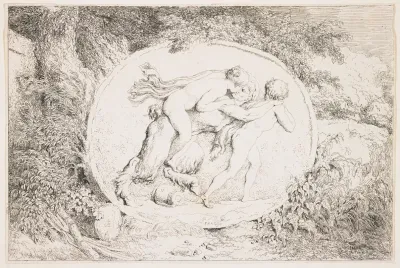 Nymph Astride A Satyr 2