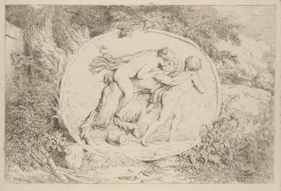 Nymph Astride A Satyr
