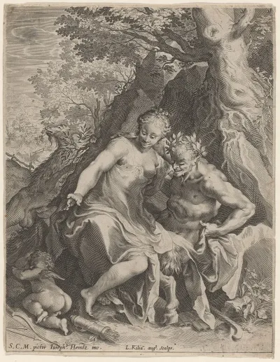 Nymph On A Satyrs Knee