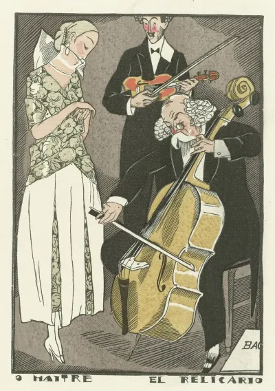 O Maitre El Relicario Robe De Diners Garnie De Ruban