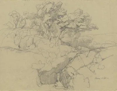 Oaks Near Olevano