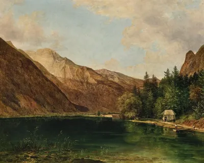 Oberer Theil Des Konigsees Bei Berchtesgaden Der Sogenannte Hinter Oder Oberer See Am Fuse Des Watzmann