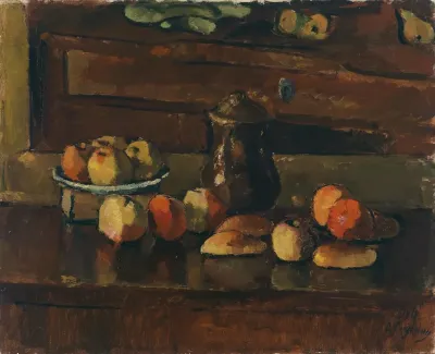 Obststilleben Mit Kanne 2
