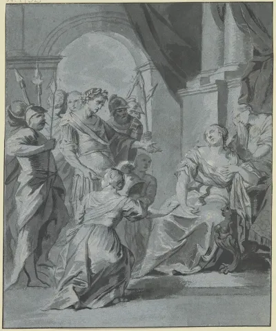 Octavian Vor Der Verzweifelnden Kleopatra