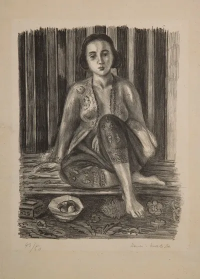 Odalisque With A Bowl Of Fruit