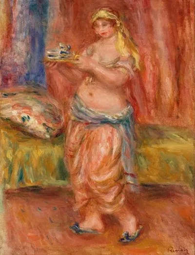 Odalisque With Tea Set Odalisque A La Theiere