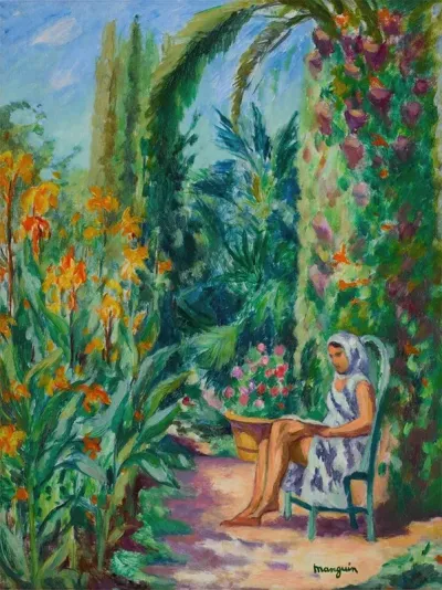 Odette Dans Le Jardin De Loustalet