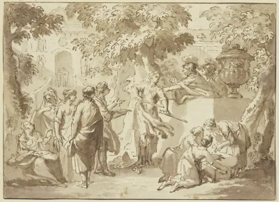 Odysseus Entdeckt Den Als Madchen Verkleideten Achilles Am Hofe Des Lykomedes