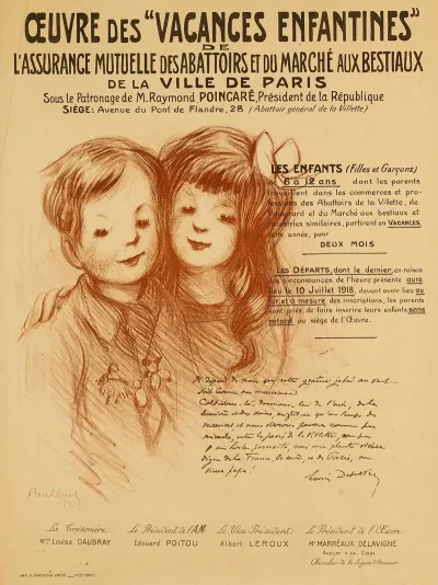 Oeuvre Des Vacances Enfantines De Lassurance Mutuelle Des Abattoirs Et Du Marche Aux Bestiaux De La Ville De Par