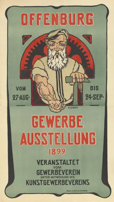 Offenburg Vom 27 Aug Bis 24 Sep Gewerbe Ausstellung 1899
