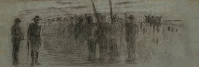 Officer And Aide Inspecting A Squadron