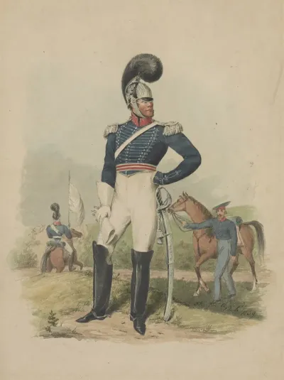 Officer From The First Troop Philadelphia Facing Forward