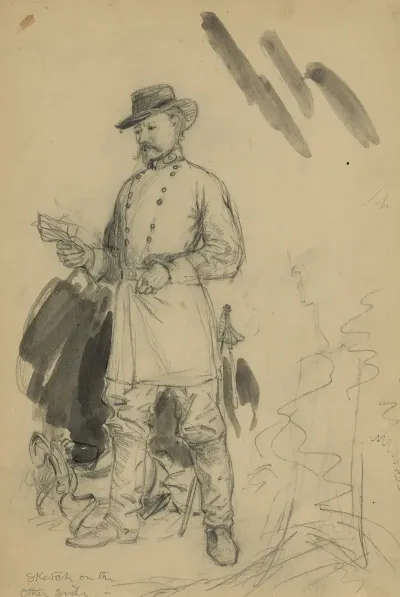 Officer Reading A Letter