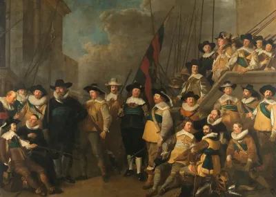 Officers And Other Civic Guardsmen Of The V District In Amsterdam Under The Command Of Captain Cornelis De Graeff And Lieutenant Hendrick Lauwrensz