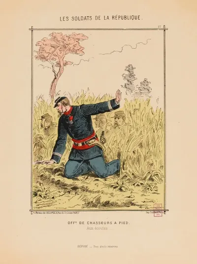 Officier De Chasseurs A Pied