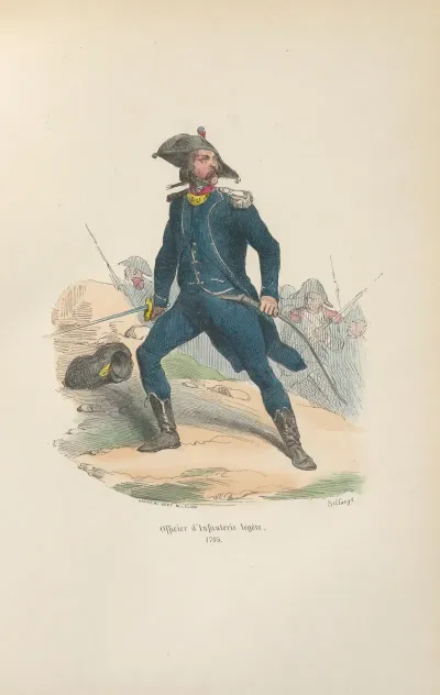 Officier Dinfanterie Legere 1795
