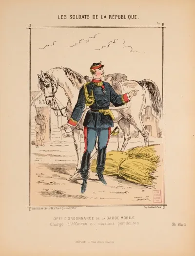 Officier Dordonnance De La Garde Mobile