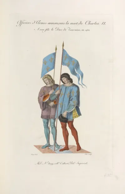 Officiers Darmes Annoncans La Mort De Charles Vi A Son Fils Le Duc De Touraine En 1422