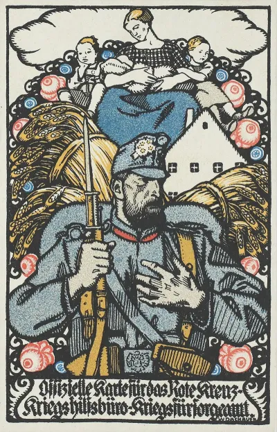 Offizielle Karte Fur Das Rote Kreuz Kriegshilfsburo Kriegsfursorgeamt Nr 145