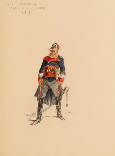 Offr Superieur De Larmee De La Commune 1871
