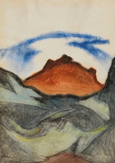 Ohne Titel Berglandschaft