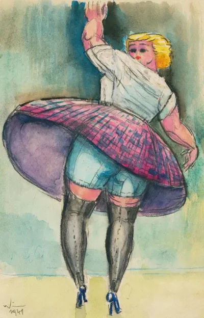 Ohne Titel Tanzende Frau