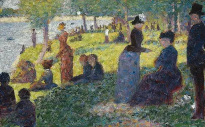 Oil Sketch For La Grande Jatte