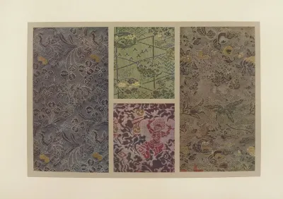 Oiseaux Et Plantes Motifs Floraux Et Ornements Demon Fruits